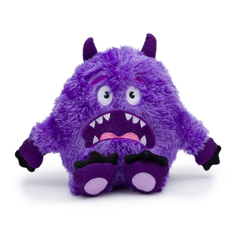 fabdog dog toys Fluffy Medium Purple Monster Plush Squeak Dog Toy