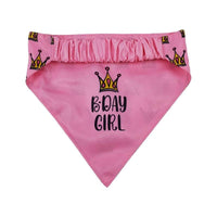 Barker's Bowtique Bandanas Birthday Girl Two Sided Dog Bandana