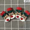 TMU - HDLZHIN Dog Apparel S Red Nose Reindeer Holiday Pet Socks - 4Pc