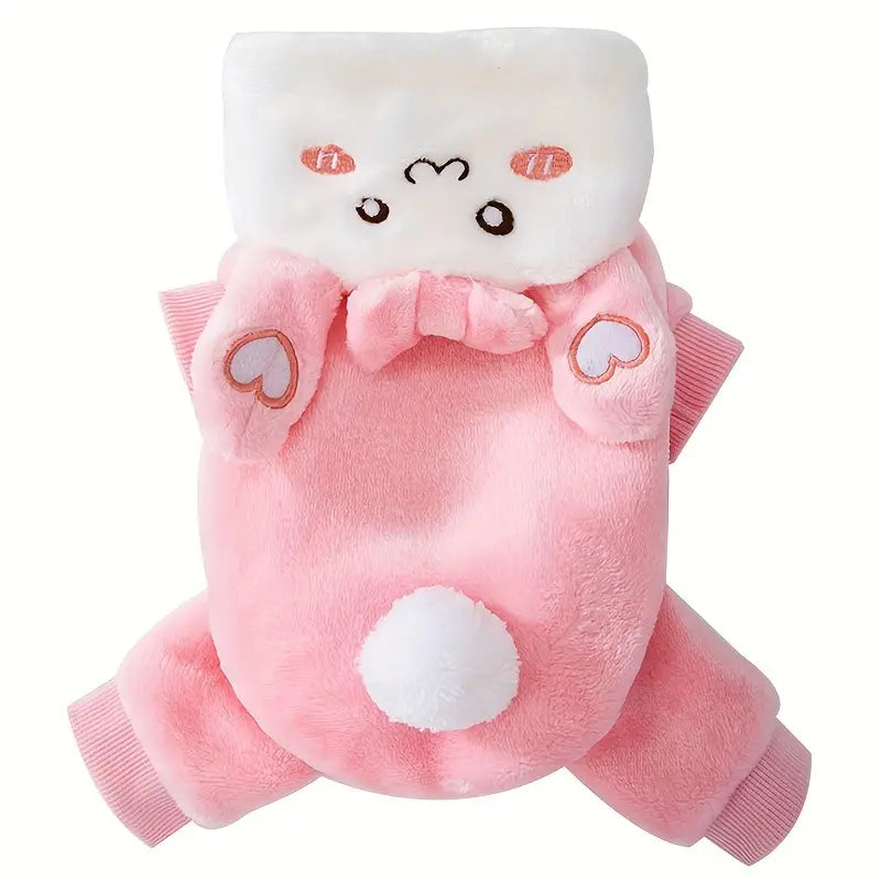 AE Pajamas XS Rabbit Hooded Jumper Pink