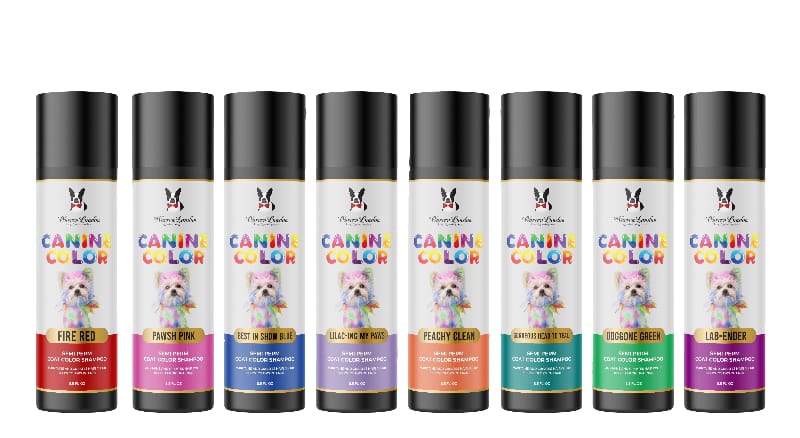 Warren London Spa Product All 8 Pack of Colors Canine Color Semi Perm Coat Color Shampoo for Dogs