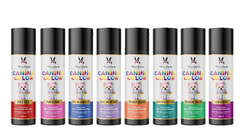 Warren London Spa Product All 8 Pack of Colors Canine Color Semi Perm Coat Color Shampoo for Dogs