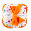 Happy Birthday Gift Box Colorful Dots Plush Squeaky Dog Toy