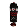 Black Fair Isle Snowflake Winter Holiday Warm Dog Sweater