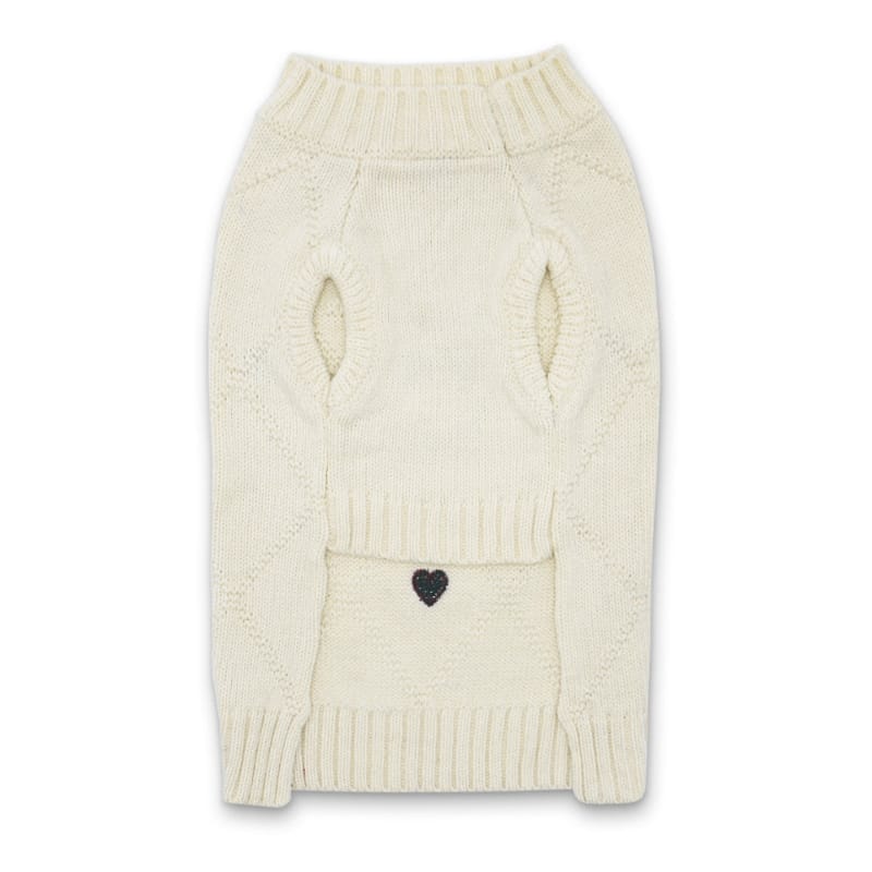DogoPet.com Sweater Bone Heart Sweater