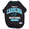 Pets First Tee's XS Carolina Panthers Dog Tee