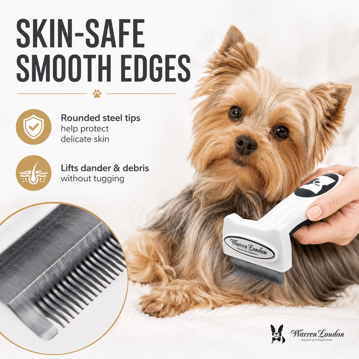 Warren London Leashes, Collars & Accessories Warren London Short Hair Deshedding Brush