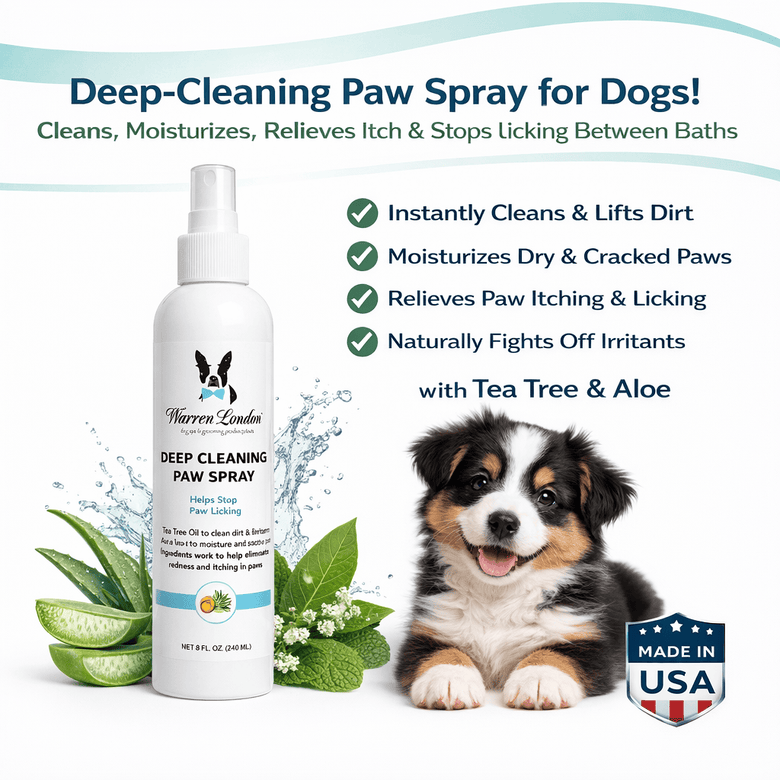 Warren London Spa Product Deep Cleaning Paw Spray for Dogs