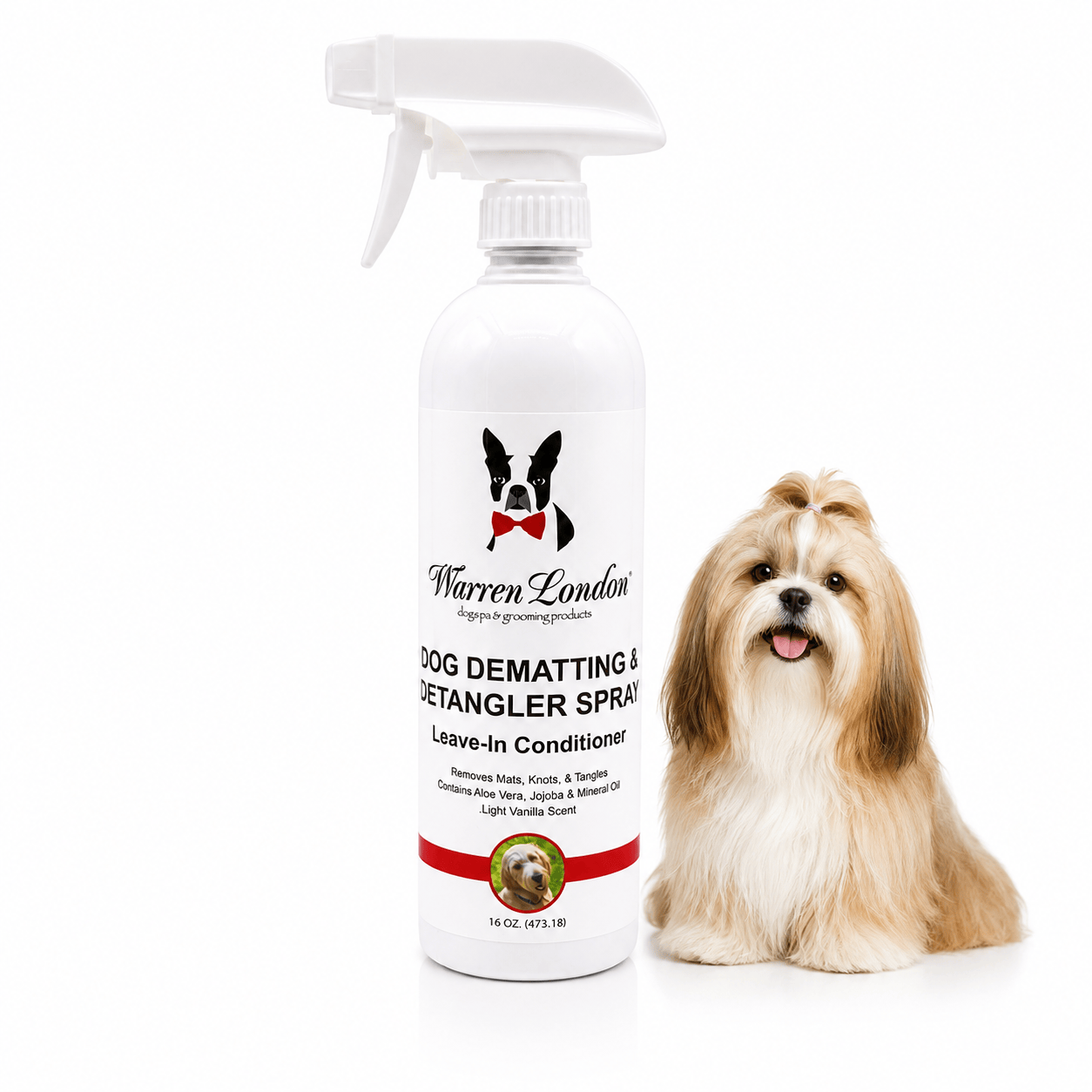 Warren London Spa Product Dog De-matting and Detangler Spray - Leave-In Conditioner