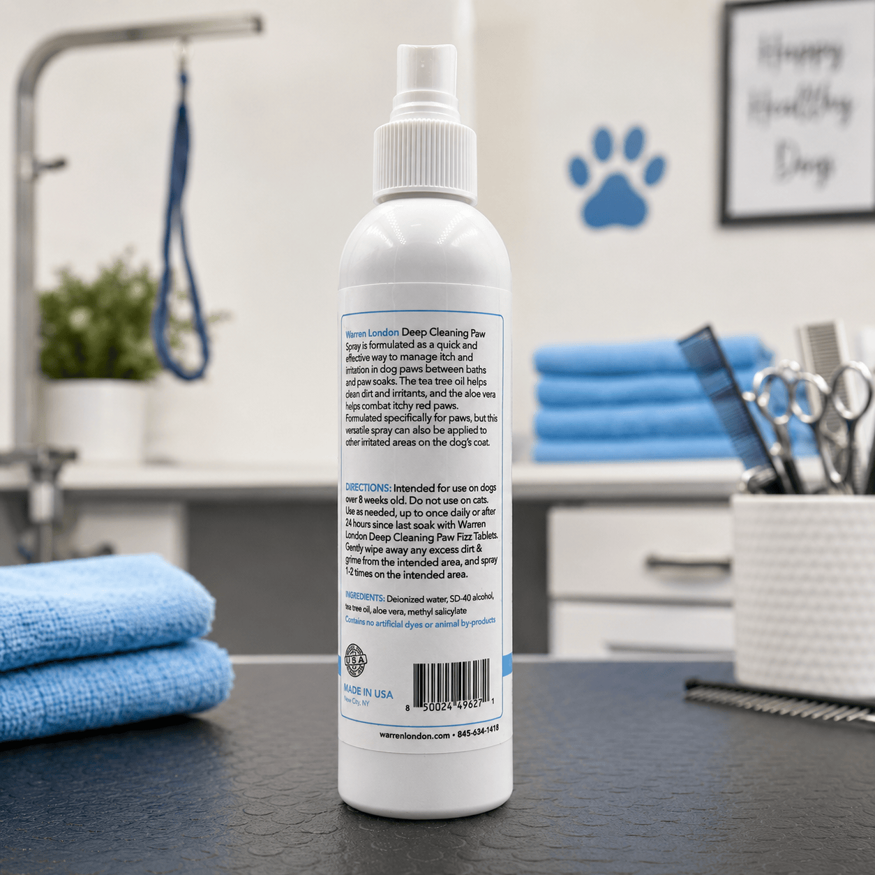 Warren London Spa Product Deep Cleaning Paw Spray for Dogs