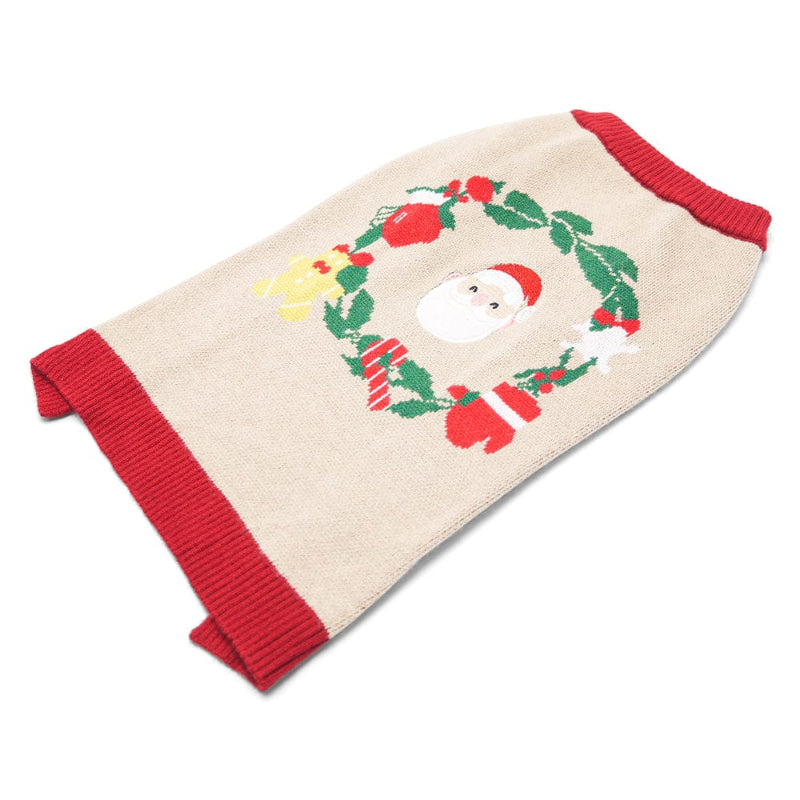 DogoPet.com Sweater Christmas Wreath Sweater