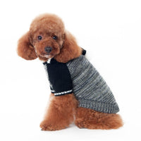 Dogo Pet Fashions Sweaters Contrast Hoodie Black Dog Sweater