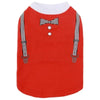 Parisian Pet Dog Apparel XS / Red Suspenders Dog Shirt - Blue or Red