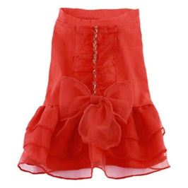 Parisian Petยฎ Dog Apparel XS / Red Royal Tutu Dog Dress - Red or Purple