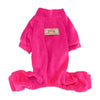 Parisian Pet Pajamas LG Velour Pink Dog Jumper - Only Available in Size LG