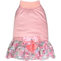 Parisian Pet® Dresses LG Warm Pink Floral Dog Snowdress