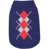Parisian Pet® Dog Apparel Blue / SM Argyle Dog Sweater - Red or Blue