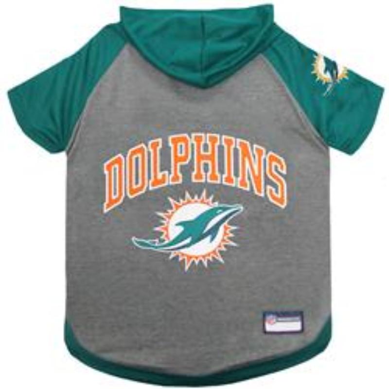 Pets First Tee's XS Miami Dolphins Hoody Dog Tee