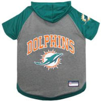 Pets First Tee's XS Miami Dolphins Hoody Dog Tee