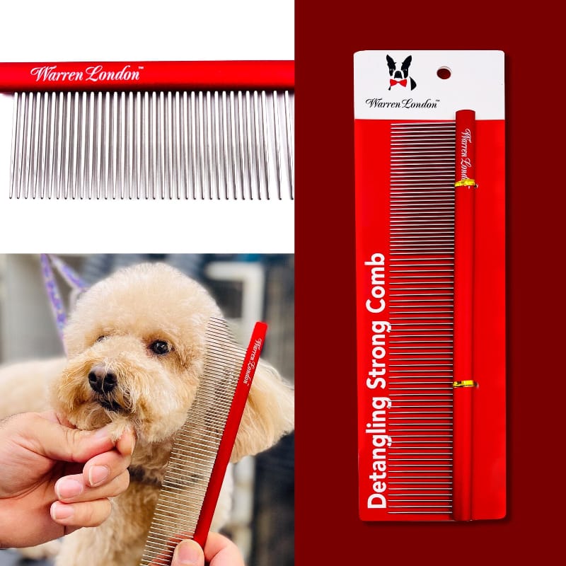 Warren London Pet Combs & Brushes Detangling Strong Comb