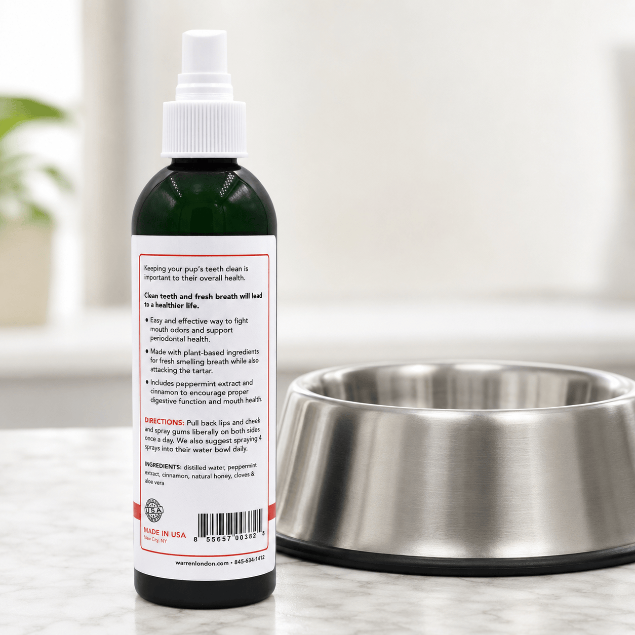Warren London Spa Product Doggy Dental Spray & Water Additive
