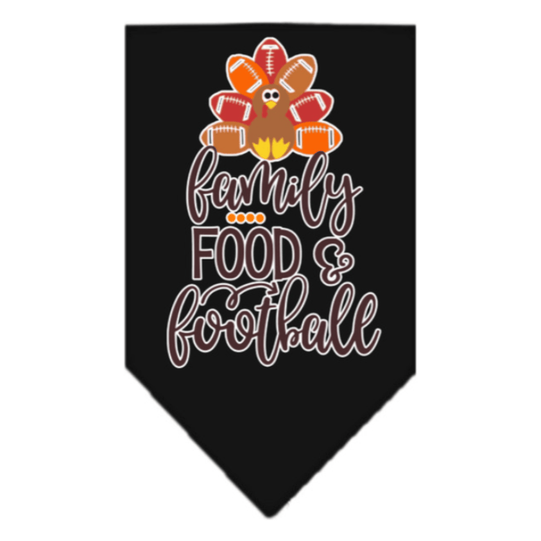 Mirage Pet Products Bandanas SM Family, Food, and Football Screen Print Dog Bandana