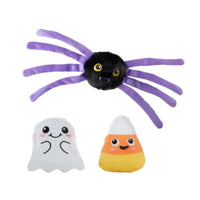 PetShop by Fringe Studio dog toys Halloween Frightly Friends Plush Squeak Dog Toy Set - 3 Pc