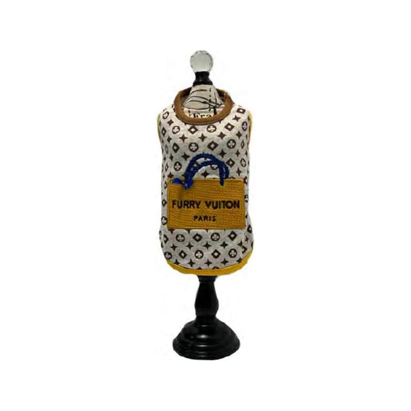 luna blue Tee's Gld / SM Furry V Shopping Bag Pet Tank