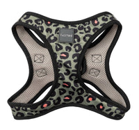 Savanna Grey Leopard Print Stylish Step-In Dog Harness