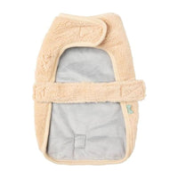 FuzzYard SWEATERS Soft Beige Teddy Wrap Fleece Dog Vest