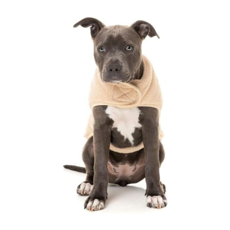 FuzzYard SWEATERS Soft Beige Teddy Wrap Fleece Dog Vest