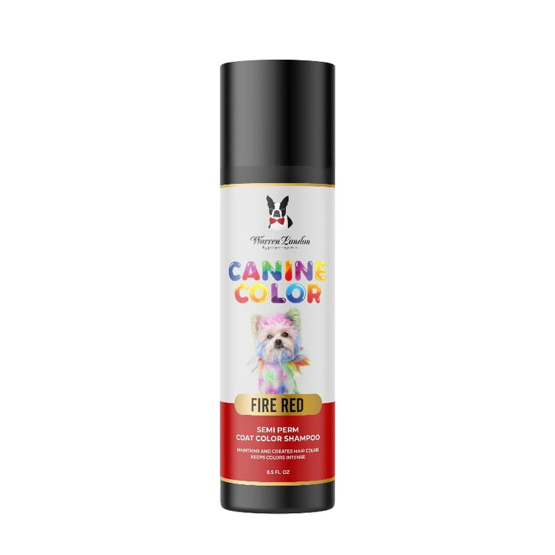 Warren London Spa Product Red Canine Color Semi Perm Coat Color Shampoo for Dogs