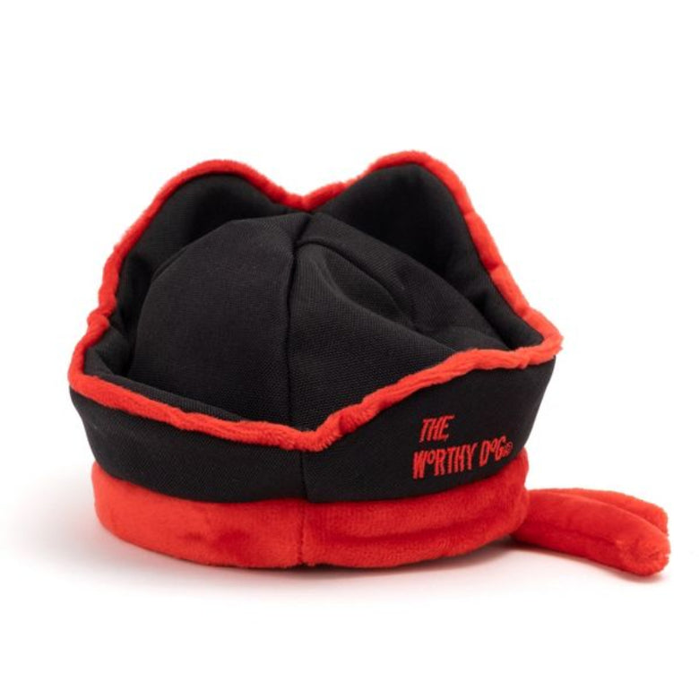 Haunted High Seas Black & Red Pirate Dog Hat - 2 Sizes