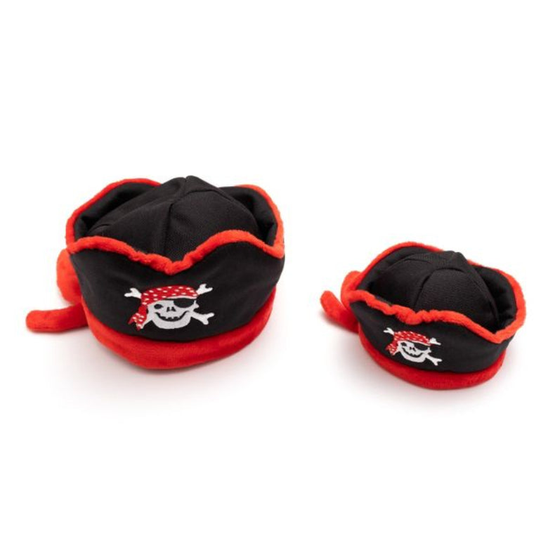 Haunted High Seas Black & Red Pirate Dog Hat - 2 Sizes