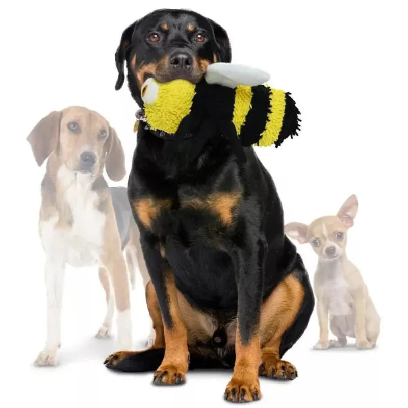 VIP Products/Tuffy dog toys Microfiber Ball Yellow Bee Durable Dog Toy