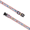 The Worthy Dog COLLARS Independence Day Patriotic Red White Blue Dog Collar