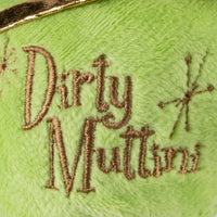 Dirty Muttini with Olive Plush Squeaky Dog Toy