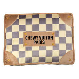 Brown Checker Chewy Posh Comfy Pet Bed