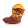 Kitty Cowboy Brown Boot and Hat Western Cat Toy Set - 2 Pc