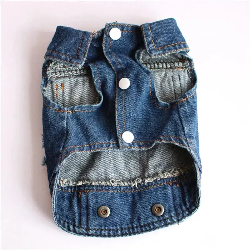AE Jackets Dark Denim Pet Vest With Pockets