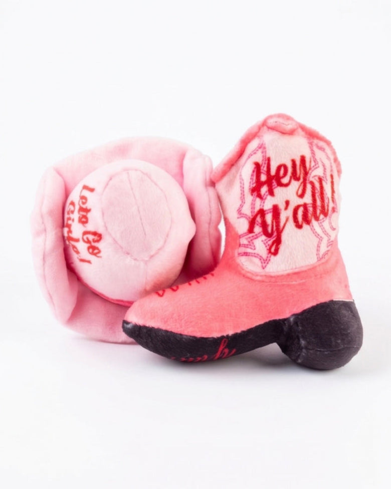 Pink Kitty Cowgirl Western Cat Toy Set - 3 Pk