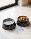 Black Checker Chewy Stylish Pet Bowl - Size Medium