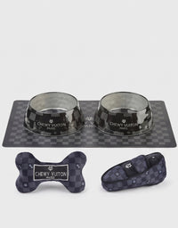 Black Checker Chewy Vuiton Placemat