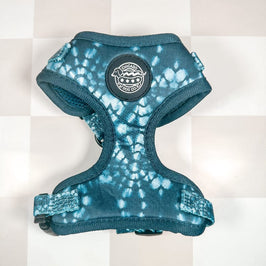 Chicago Dog Co. Pet Collars & Harnesses Denim Tie Dye Harness