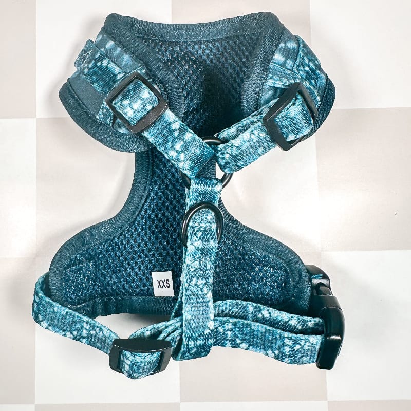 Chicago Dog Co. Pet Collars & Harnesses Denim Tie Dye Harness