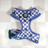 Chicago Dog Co. Pet Collars & Harnesses Purple Checkered Flower Harness