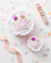 Birthday Girl Pink Cake Plush Squeaky Dog Toy - 2 Sizes