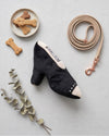 Jimmy Chew Black Shoe Plush Squeaky Dog Toy - 2 Sizes