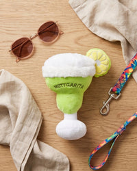 Muttgarita with a Lemon Plush Squeaky Dog Toy