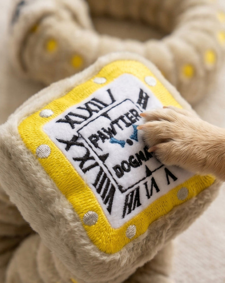 Pawtier Watch Plush Squeaky Dog Toy